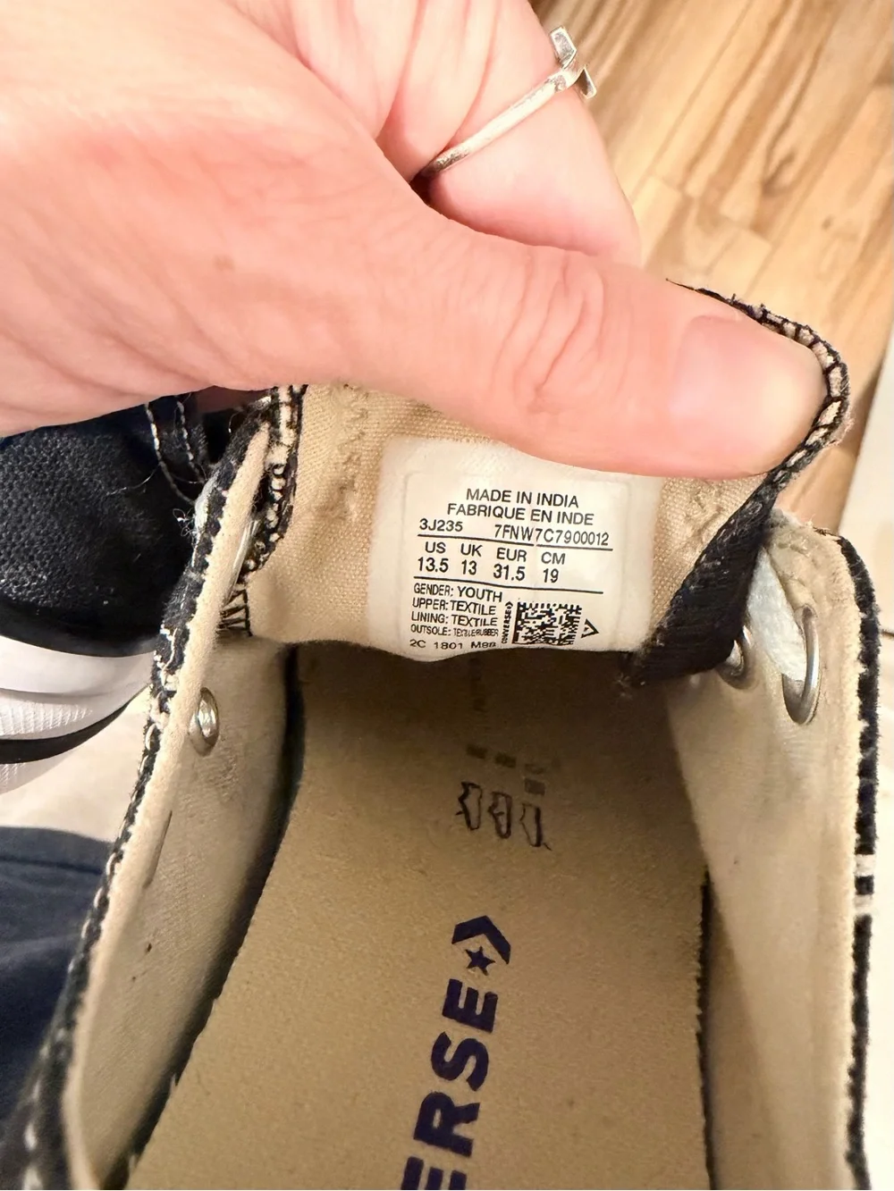 Converse Kids Low-Top Sneakers in Black and White